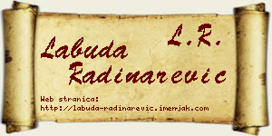 Labuda Radinarević vizit kartica